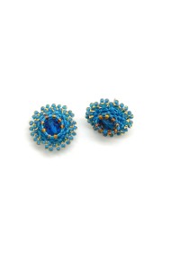 Crystal Beaded Stud Earrings